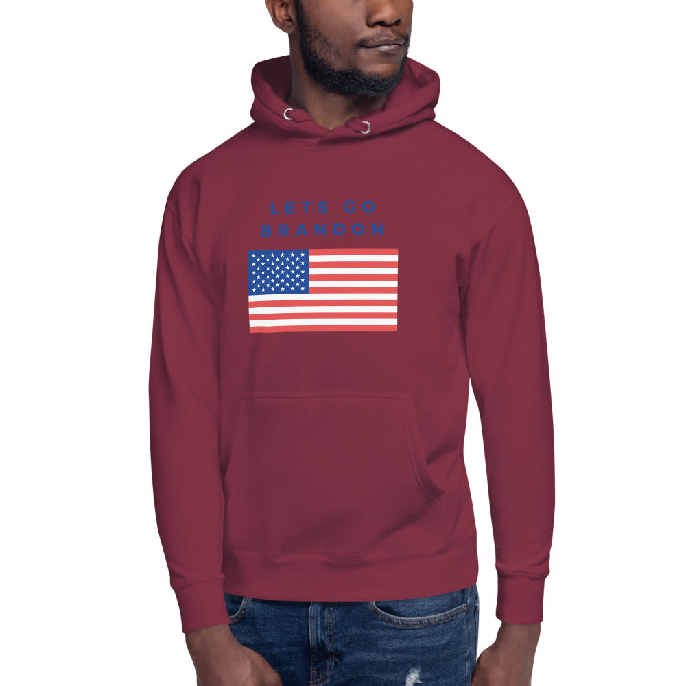 Lets Go Brandon Flag Hoodie